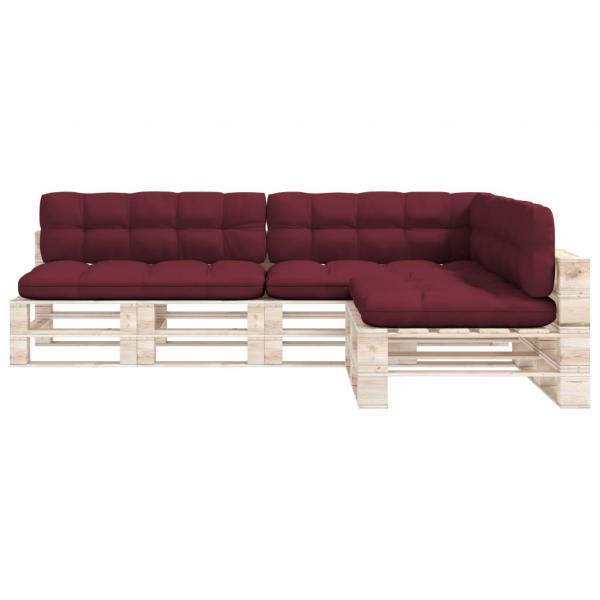 Palettensofa-Kissen 7 Stk. Weinrot