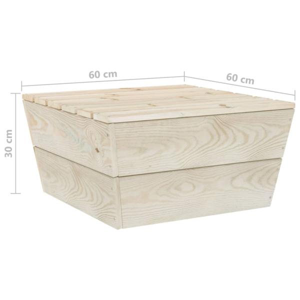 6-tlg. Garten-Paletten-Lounge-Set Imprägniertes Fichtenholz