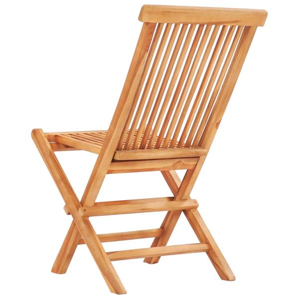 3-tlg. Bistroset mit Grünen Kissen Massivholz Teak