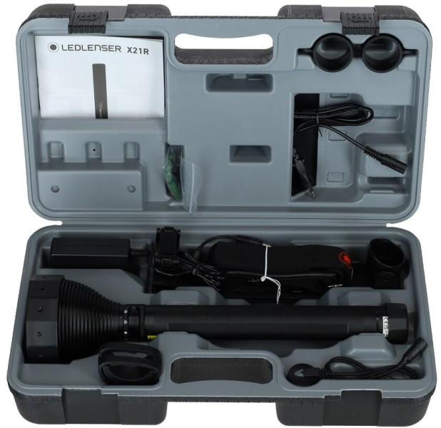LED LENSER X21R.2 Taschenlampe, schwarz (501967)