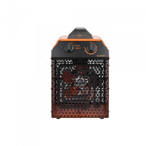 Eurom EK Delta 3000 Elektrischer Heizlüfter, 3000W, IP24, Thermostat, Überhitzungsschutz (332803)