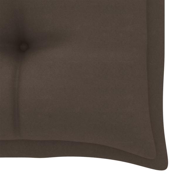 ARDEBO.de - Gartenbank-Auflage Taupe 100x50x7 cm Oxford-Gewebe