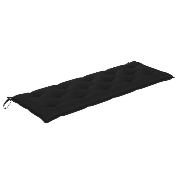 Gartenbank-Auflage Schwarz 150x50x7 cm Oxford-Gewebe