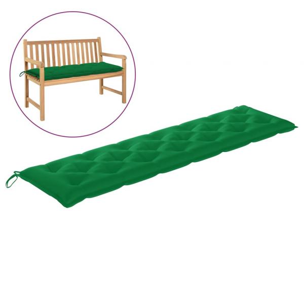 ARDEBO.de - Gartenbank-Auflage Grün 200x50x7 cm Oxford-Gewebe