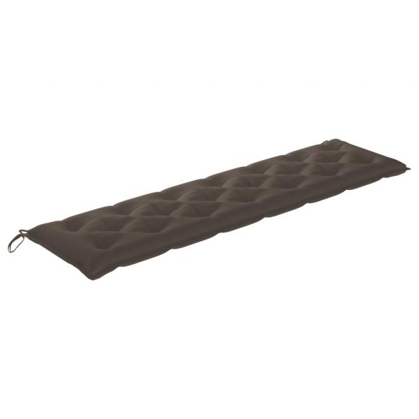 ARDEBO.de - Gartenbank-Auflage Taupe 200x50x7 cm Oxford-Gewebe