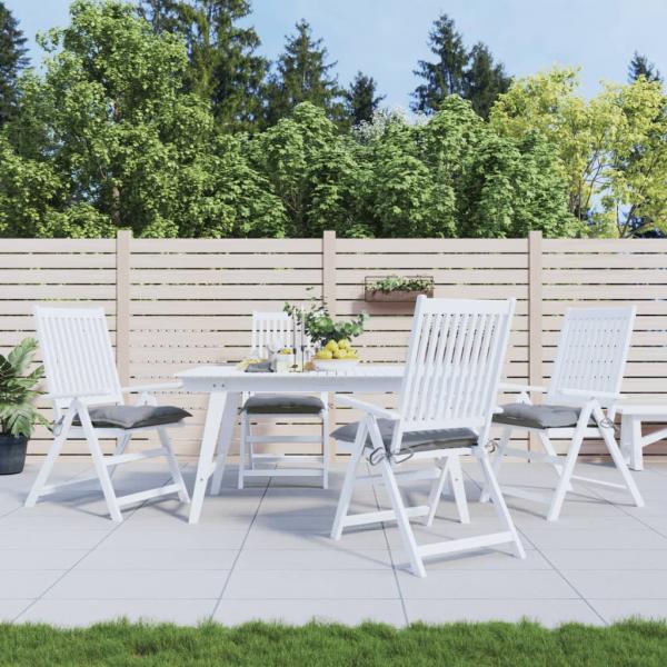 ARDEBO.de - Stuhlkissen 4 Stk. Grau 40x40x7 cm Oxford-Gewebe