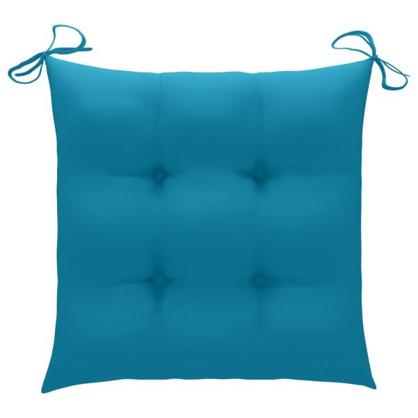 ARDEBO.de - Stuhlkissen 2 Stk. Hellblau 50x50x7 cm Oxford-Gewebe