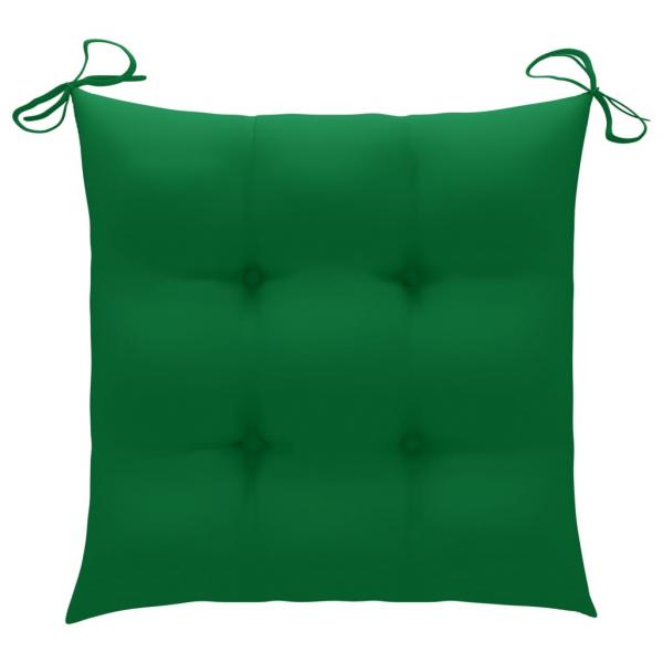 Stuhlkissen 4 Stk. Grün 50x50x7 cm Oxford-Gewebe