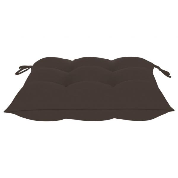 Stuhlkissen 4 Stk. Taupe 50x50x7 cm Oxford-Gewebe