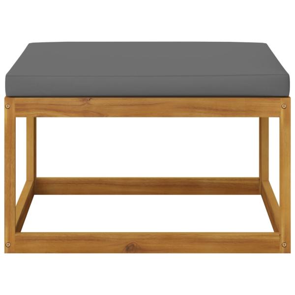 4-tlg. Garten-Lounge-Set mit Auflagen Massivholz Akazie