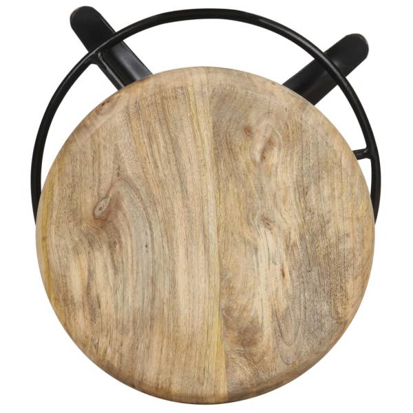 Barhocker 2 Stk. 66 cm Mango Massivholz