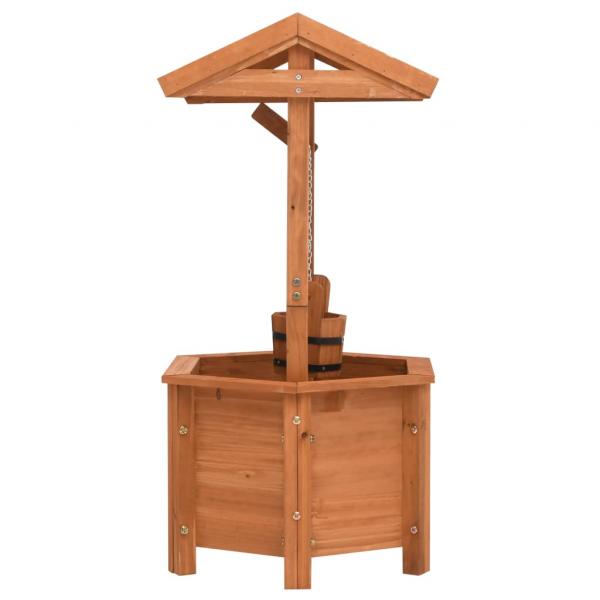 Wunschbrunnen-Pflanzkübel 40x40x84 cm Tannenholz 