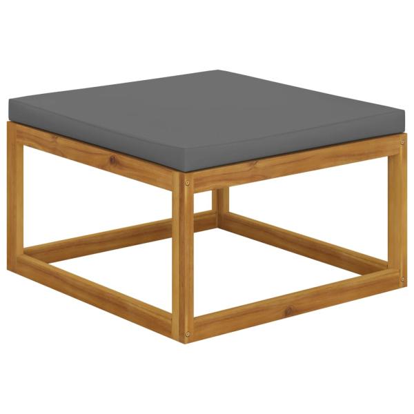 6-tlg. Garten-Lounge-Set mit Auflagen Massivholz Akazie