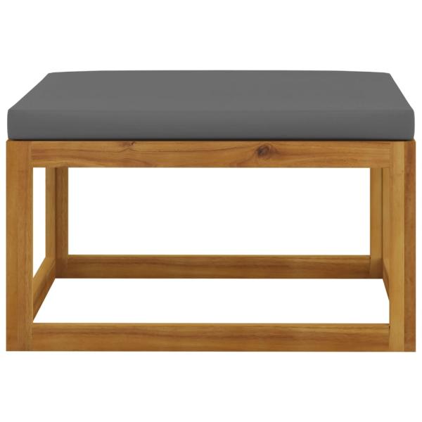 6-tlg. Garten-Lounge-Set mit Auflagen Massivholz Akazie