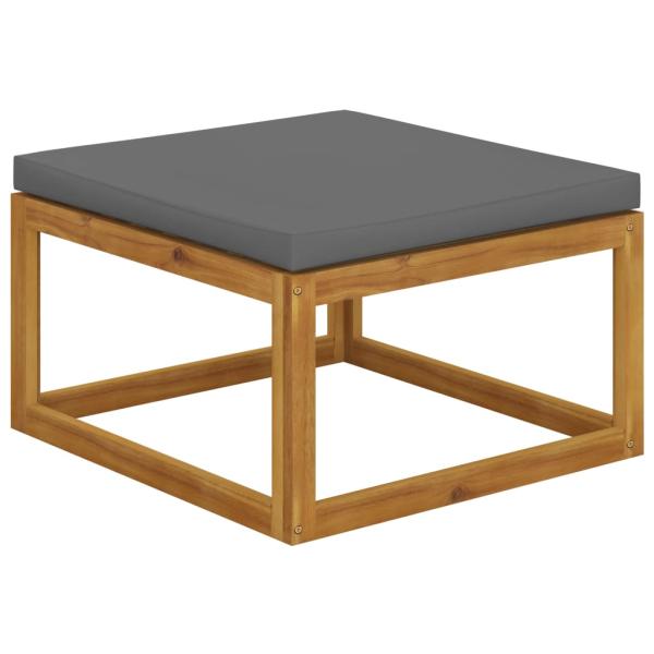 12-tlg. Garten-Lounge-Set mit Auflagen Massivholz Akazie