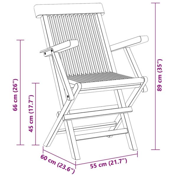 7-tlg. Garten-Essgruppe Massivholz Teak