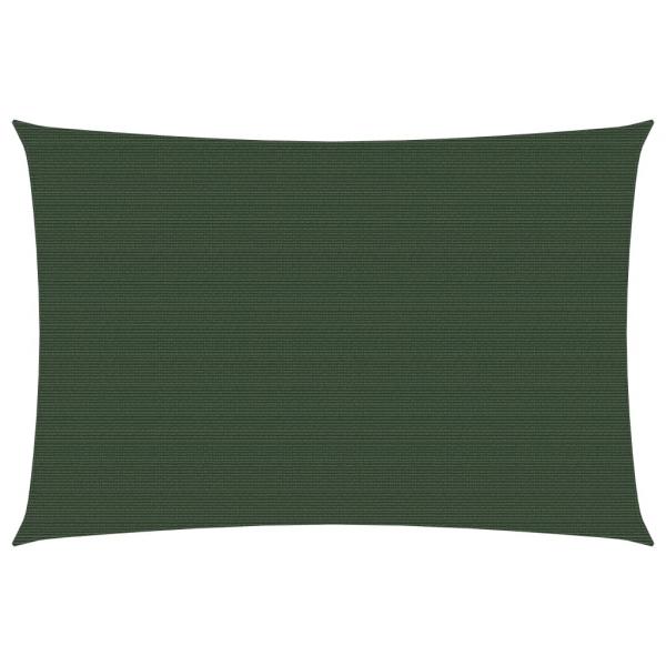 ARDEBO.de - Sonnensegel 160 g/m² Dunkelgrün 3,5x4,5 m HDPE
