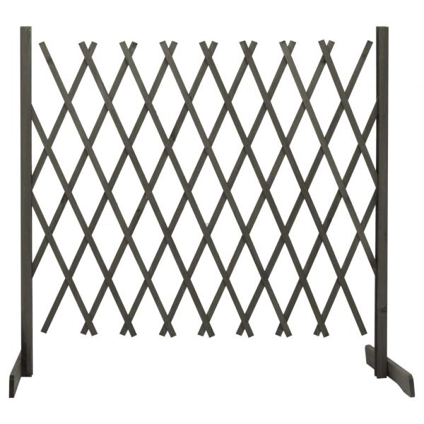 ARDEBO.de - Garten-Rankzaun Grau 180x100 cm Massivholz Tanne