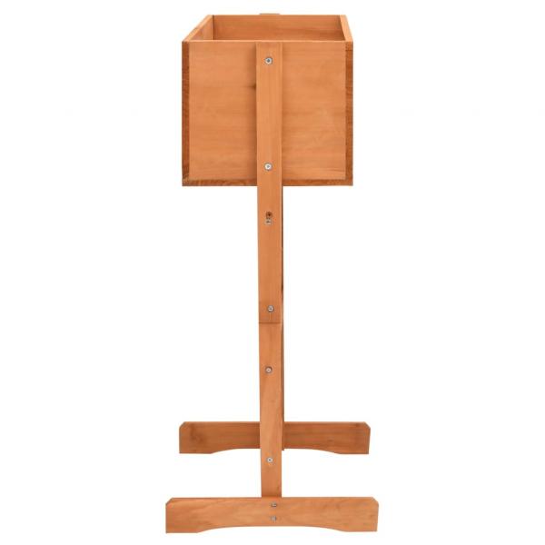 Garten-Spalier mit Blumenkasten Orange 45x30x74 cm Tannenholz 