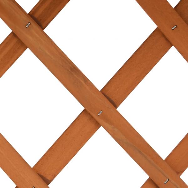 Garten-Spalier mit Blumenkasten Orange 45x30x74 cm Tannenholz 