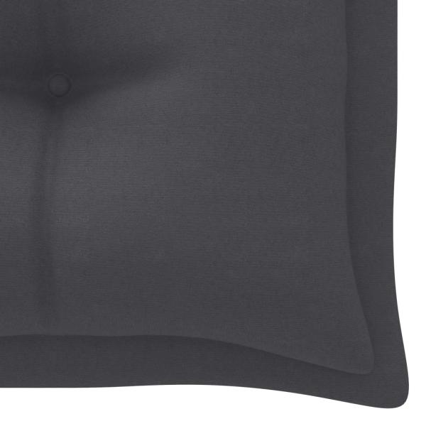 ARDEBO.de - Gartenbank-Auflage Anthrazit 200x50x7 cm Oxford-Gewebe