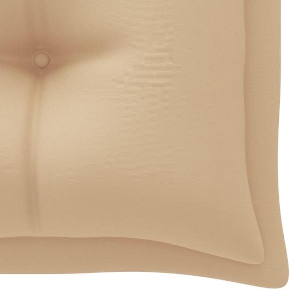 Gartenbank-Auflage Beige 200x50x7 cm Oxford-Gewebe
