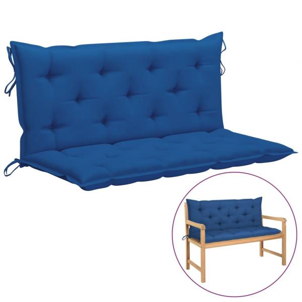 ARDEBO.de - Gartenbank-Auflagen 2 Stk. Blau 120x50x7 cm Oxford-Gewebe