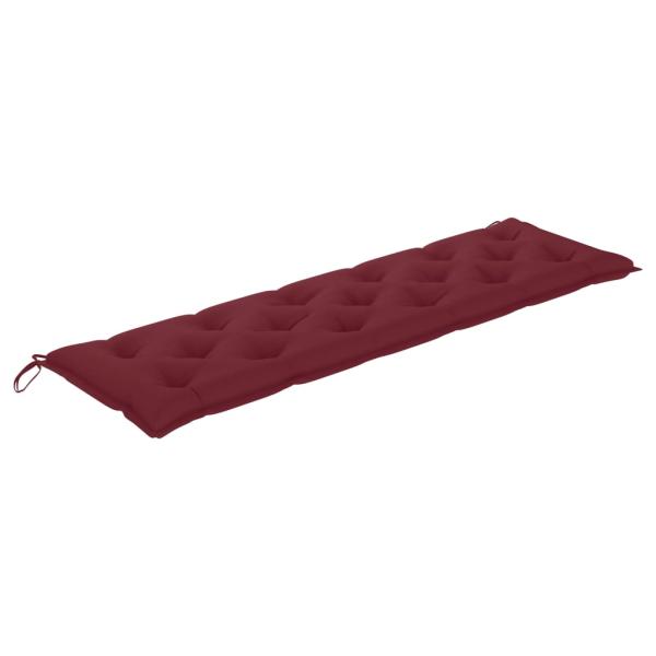 ARDEBO.de - Gartenbank-Auflagen 2 Stk. Weinrot 180x50x7 cm Oxford-Gewebe