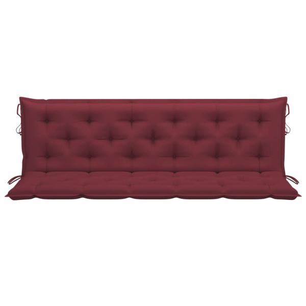 Gartenbank-Auflagen 2 Stk. Weinrot 180x50x7 cm Oxford-Gewebe
