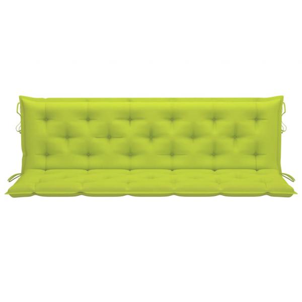 Gartenbank-Auflagen 2 Stk. Hellgrün 180x50x7 cm Oxford-Gewebe