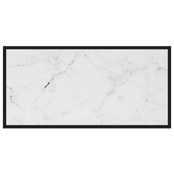 ARDEBO.de - Couchtisch Weiß 100x50x35 cm Hartglas