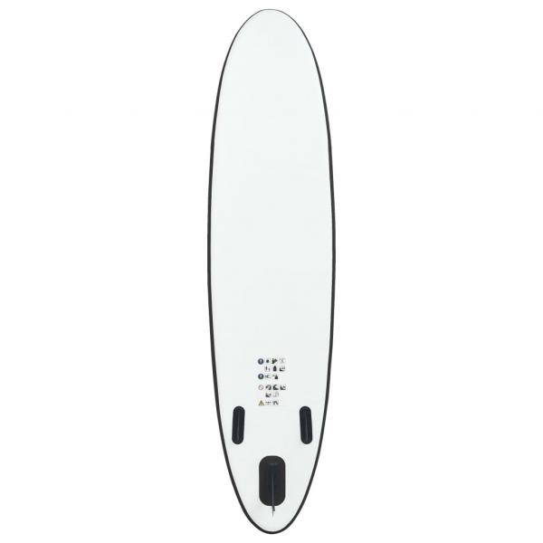 Aufblasbares Stand Up Paddle Board Set Schwarz und Weiß