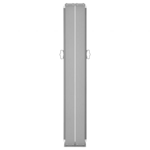 Ausziehbare Seitenmarkise 170x1200 cm Creme