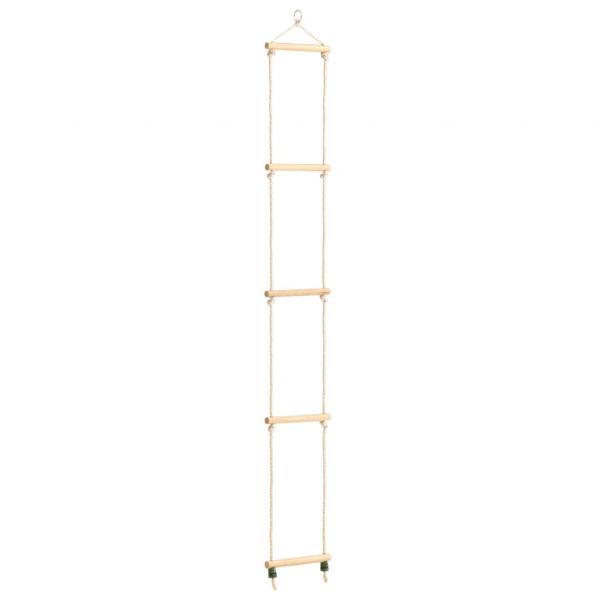 ARDEBO.de - Kinder-Strickleiter Massivholz und PE 30x168 cm 