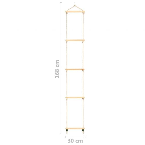 Kinder-Strickleiter Massivholz und PE 30x168 cm 