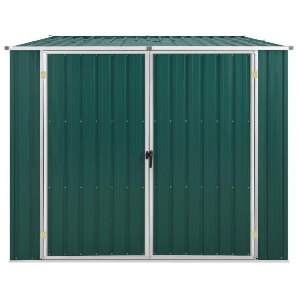 Gerätehaus Grün 195x198x159 cm Verzinkter Stahl