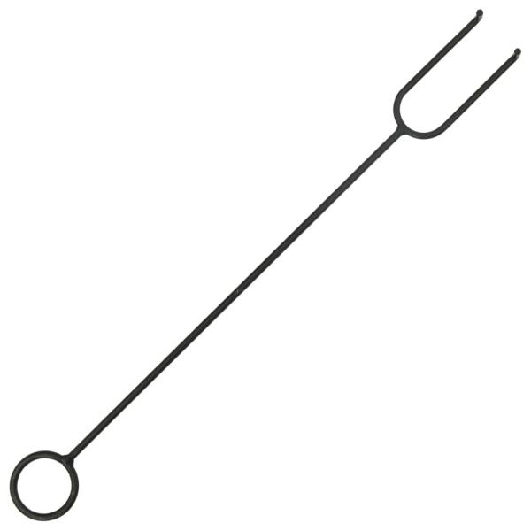 Feuerstelle mit Schürhaken 68 cm XXL Stahl
