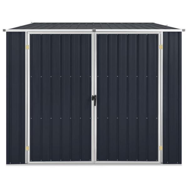 Gerätehaus Anthrazit 195x198x159 cm Verzinkter Stahl