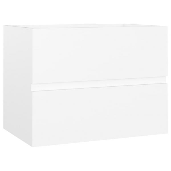 Waschbeckenunterschrank Weiß 60x38,5x45 cm Holzwerkstoff