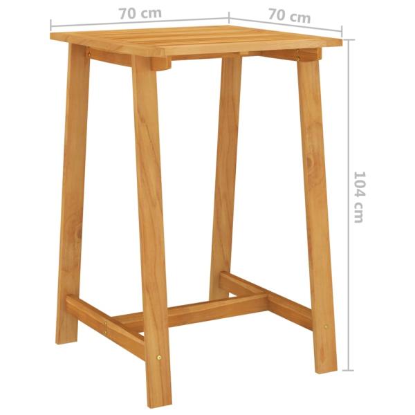 Garten-Stehtisch 70x70x104 cm Akazie Massivholz