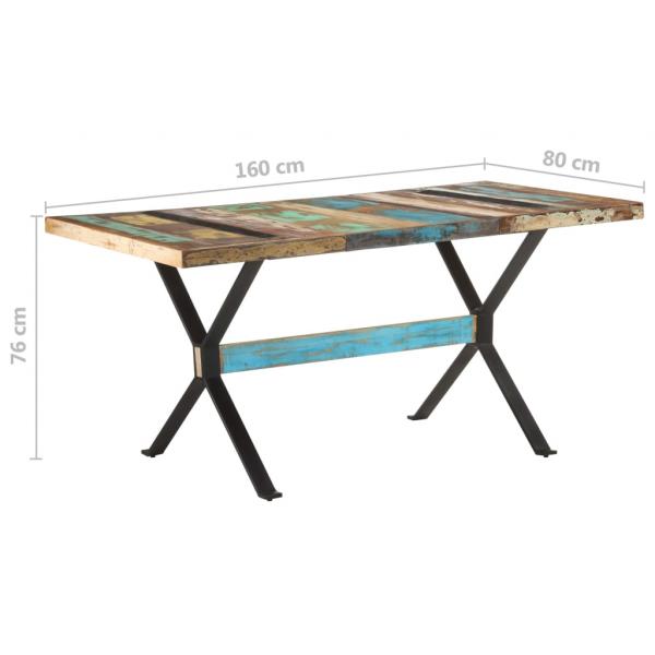 Esstisch 160x80x76 cm Altholz Massiv 