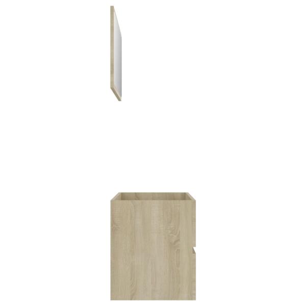 ARDEBO.de - 2-tlg. Badmöbel-Set Sonoma-Eiche Holzwerkstoff