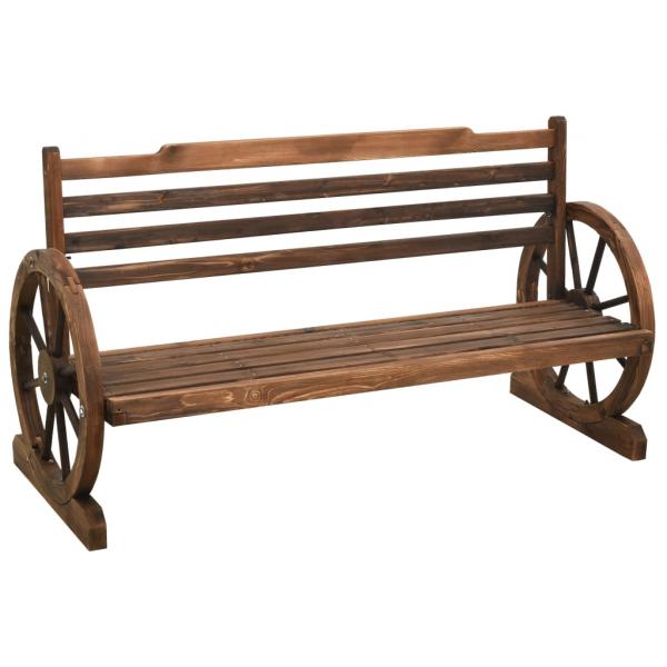 ARDEBO.de - Gartenbank 142 cm Massivholz Tanne