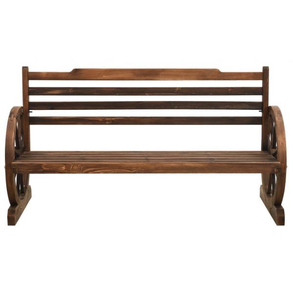 Gartenbank 142 cm Massivholz Tanne