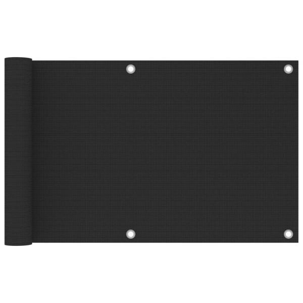 ARDEBO.de - Balkon-Sichtschutz HDPE 75x500 cm Anthrazit  