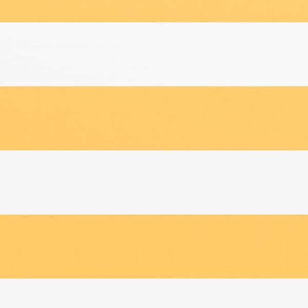 Balkon-Sichtschutz Weiß und Gelb 120x400 cm Oxford-Gewebe