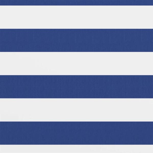 Balkon-Sichtschutz Weiß und Blau 120x600 cm Oxford-Gewebe