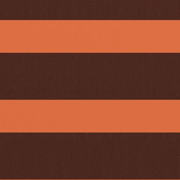 Balkon-Sichtschutz Orange und Braun 75x400 cm Oxford-Gewebe