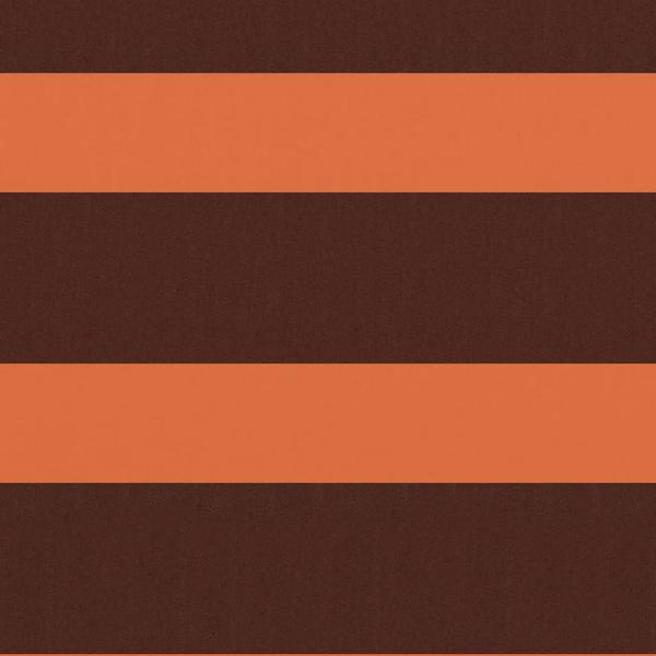 Balkon-Sichtschutz Orange und Braun 75x600 cm Oxford-Gewebe