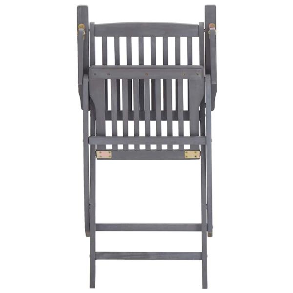Klappbare Gartenstühle 2 Stk. mit Sitzkissen Massivholz Akazie